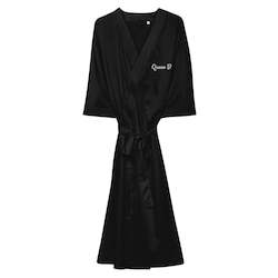 Event, recreational or promotional, management: Satin Bridal Robe 'Queen B'