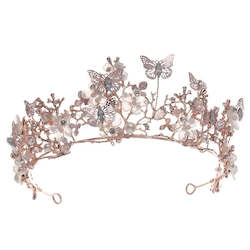 Event, recreational or promotional, management: Whimsical Butterfly Garden Crystal Tiara