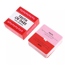 Event, recreational or promotional, management: Love & Adventure: 51-Piece Mini Truth or Dare Cards Game for Couples (R18)