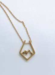 Gold Mountain Range Necklace