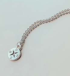 Necklace: Silver Compass Necklace
