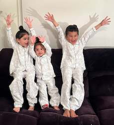 Clothing: Whenua Pj Set  - Bamboo Flanelette (Kids) - White