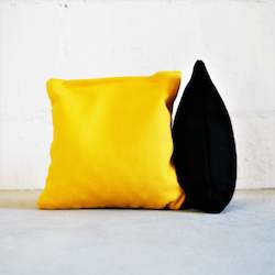 Cornhole Bags | Eight Set Black and Yellow