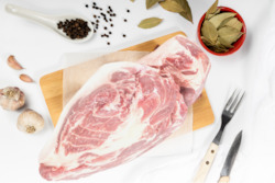 Meat wholesaling - except canned, cured or smoked poultry or rabbit meat: Kurobuta Pork Shoulder