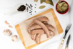 Meat wholesaling - except canned, cured or smoked poultry or rabbit meat: Kurobuta Pork Braadworst Sausages