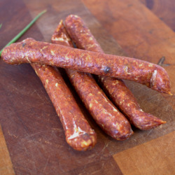 Meat wholesaling - except canned, cured or smoked poultry or rabbit meat: Kurobuta Biersticks Pepperoni