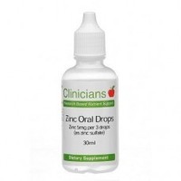 Health supplement: Clinicians Zinc Oral Drops 30mls Clinicians
