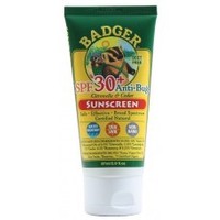 Health supplement: SPF 30+ Anti-Bug Sunscreen 87ml: By Badger