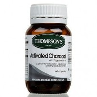 Thompsons Activated Charcoal 60 caps Thompsons