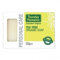 Health supplement: Thursday Plantation Tea Tree Organic Soap (3 x 100g bars) Thursday Plantation