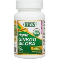 Deva Ginkgo Biloba - 300mg 90 tabs Deva Nutrition