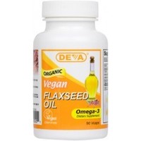 Deva Flaxseed Oil 500mg 90 caps Deva Nutrition