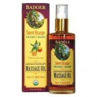 Badger Sweet Orange Massage Oil 118ml Badger