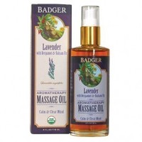 Health supplement: Badger Lavender Aromatherapy Massage Oil 118ml Badger