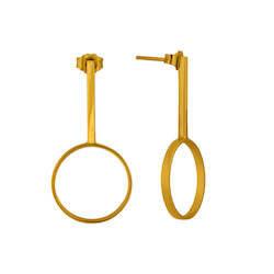 Clarity Earrings Gold