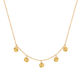 Solaris REMIX 5 Hammered Disc Necklace -Gold