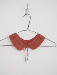 Hand Knits: Hand crochet collar - Warm rose