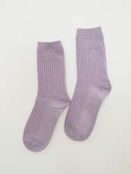 Socks: S O K K E N Waffle socks - Lilac