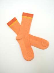Socks: S O K K E N Picnic socks - Apricot