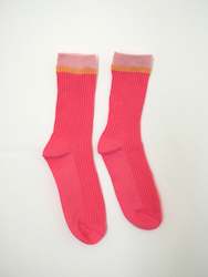 Socks: S O K K E N Picnic socks - Melon
