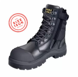 890BZ - Side Zip Lace Up Safety Boot 20cm (8")