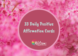 33 Daily Positive Affirmation Cards Plus 1 Inhaler