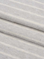 Internet only: Hemp & Organic Cotton Jersey - Grey Stripe