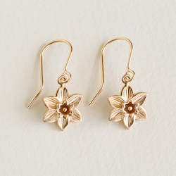 Daffodil Earrings/ 14 Gold Plated
