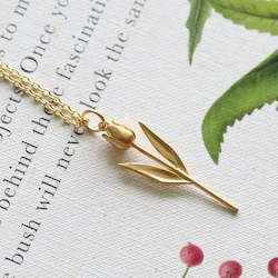 Jewellery manufacturing: Tulip Necklace/ 14ct Gold Plated
