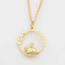 Rabbit Necklace/ 14ct Gold Plated
