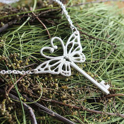Jewellery manufacturing: Butterfly Key Necklace