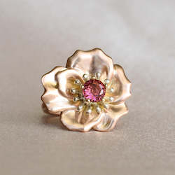 Eva Rose Ring/ 9ct Gold, Pink Tourmaline