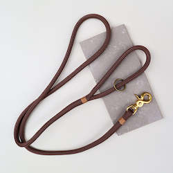 Handcrafted Leads: Trigger Clip Rope Leash - Leather-like