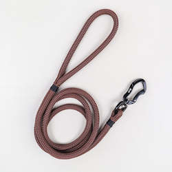 Handcrafted Leads: Black & Brown Rope Leash