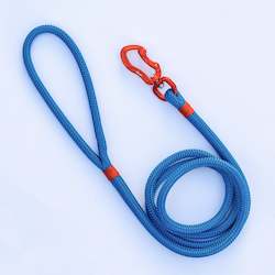 Handcrafted Leads: Orange & Blue Rope Dog Leash