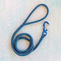 Handcrafted Leads: Galactic Rope Leash - Blue