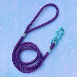 Handcrafted Leads: Teal & Purple Rope Dog leash