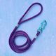 Teal & Purple Rope Dog leash