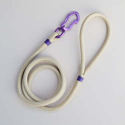 Handcrafted Leads: Lavender & Champagne Rope Leash