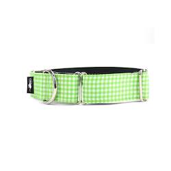 Martingale Collars: Green Picnic Martingale Dog Collar