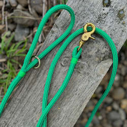Trigger Clip Rope Leash - Green