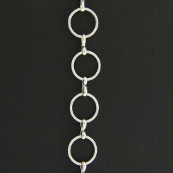 China, glassware and earthenware wholesaling: Round Link Chain Silver 10mm