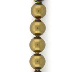 China, glassware and earthenware wholesaling: Swarovski Antique Brass Pearls (001 402) 4mm