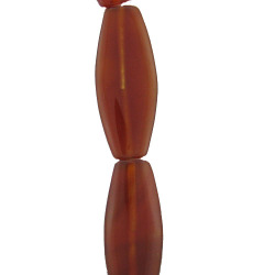 China, glassware and earthenware wholesaling: Orange Agate Long Flat Barrel Beads