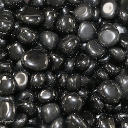 China, glassware and earthenware wholesaling: Black Obsidian Tumble