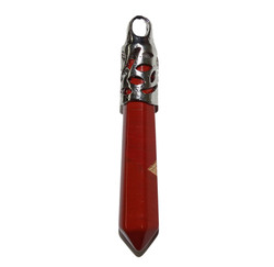 China, glassware and earthenware wholesaling: Red Jasper Long Pendant
