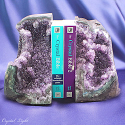 China, glassware and earthenware wholesaling: Large Amethyst Bookends