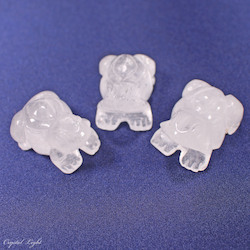 China, glassware and earthenware wholesaling: Clear Quartz Frog
