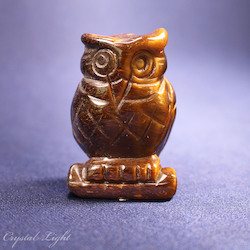 China, glassware and earthenware wholesaling: Tigers Eye Owl