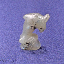 China, glassware and earthenware wholesaling: Labradorite Dolphin Small